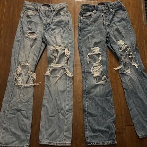 Women’s Distressed Blue Jeans bundle of 2